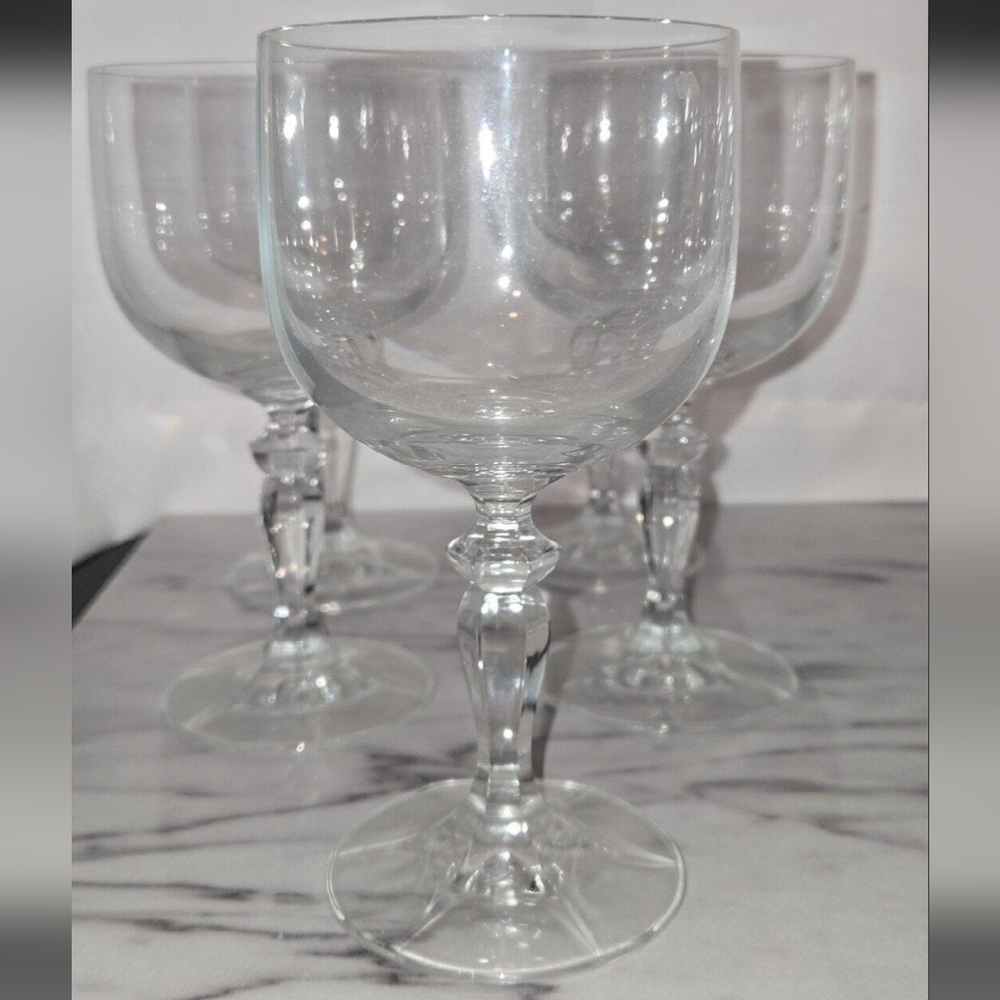 Vintage Crystal Wine Glasses